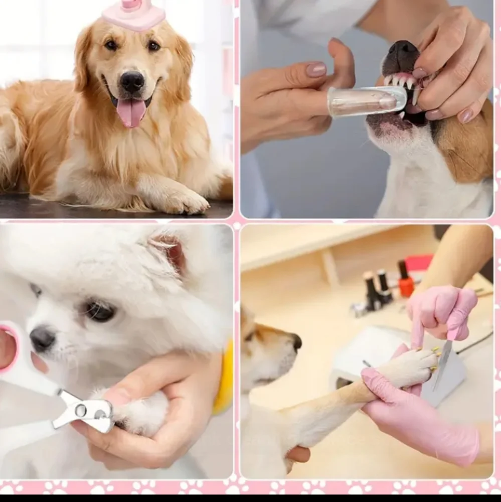 8 Piece Dog Grooming Set New Pink 🩷